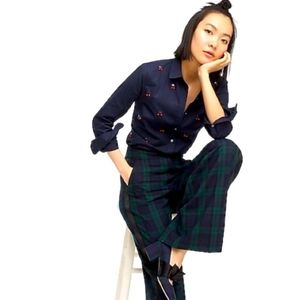 Printed Navy Stretch Dress Shirt